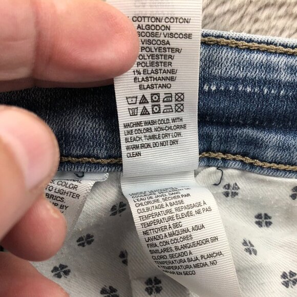 Lucky Brand Womens Ankle Cheville Jeans Size 2/26 Straight Leg Blue Denim Casual - Picture 12 of 16